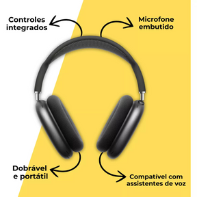 Fone De Ouvido Bluetooth P9 Air - S/ Fio Wireless Headphone