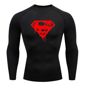 Blusa de compressão do Super homem