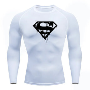 Blusa de compressão do Super homem