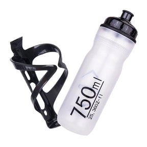 Garrafa de água 750ml com suporte para ciclismo