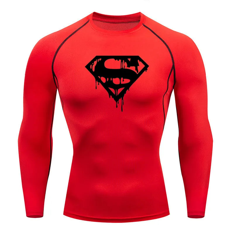 Blusa de compressão do Super homem