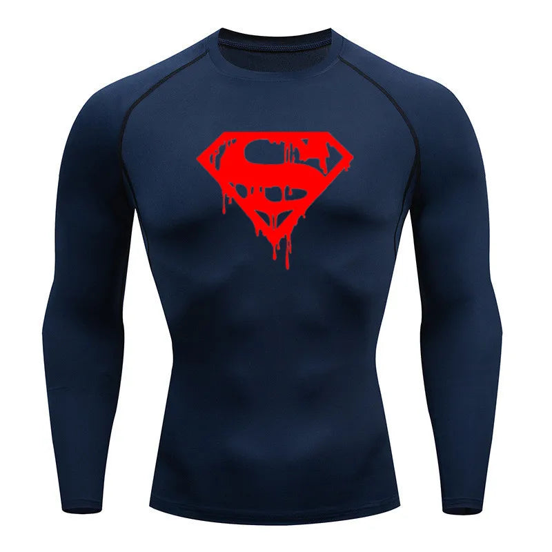 Blusa de compressão do Super homem