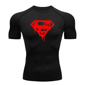 Blusa de compressão do Super homem